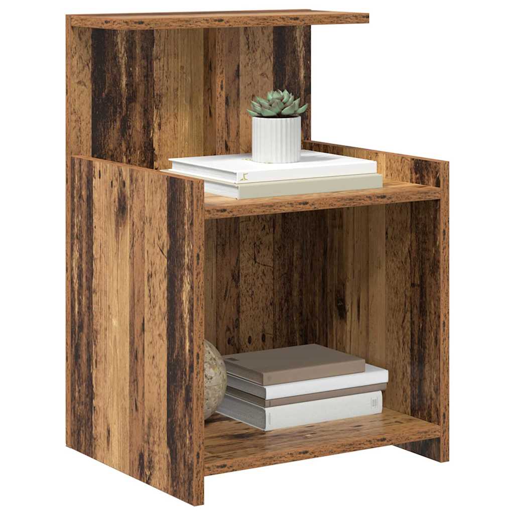 Bedside Cabinet 2 pcs Old wood 40 x 35 x 60 cm Engineered wood