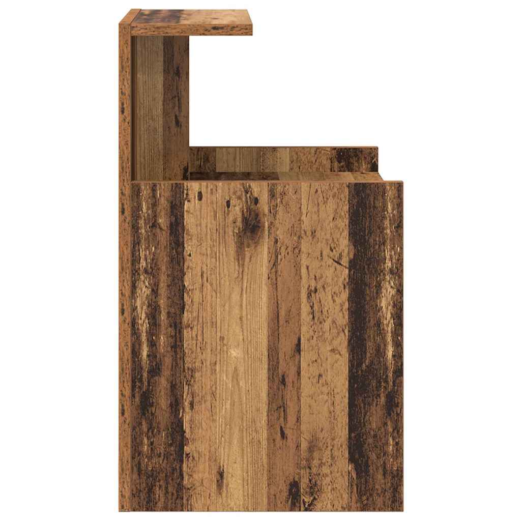 Bedside Cabinet 2 pcs Old wood 40 x 35 x 60 cm Engineered wood