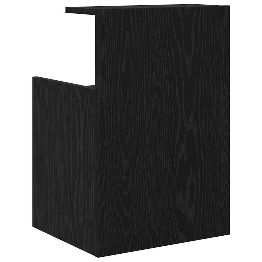Bedside Cabinet 2 pcs Black oak 40 x 35 x 60 cm Engineered wood