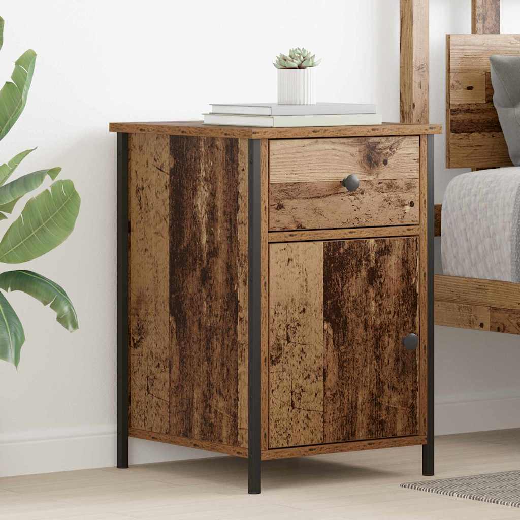 Bedside Cabinet 2 pcs Old wood 40 x 42 x 60 cm Engineered wood