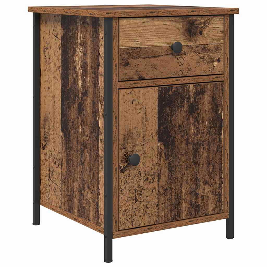 Bedside Cabinet 2 pcs Old wood 40 x 42 x 60 cm Engineered wood