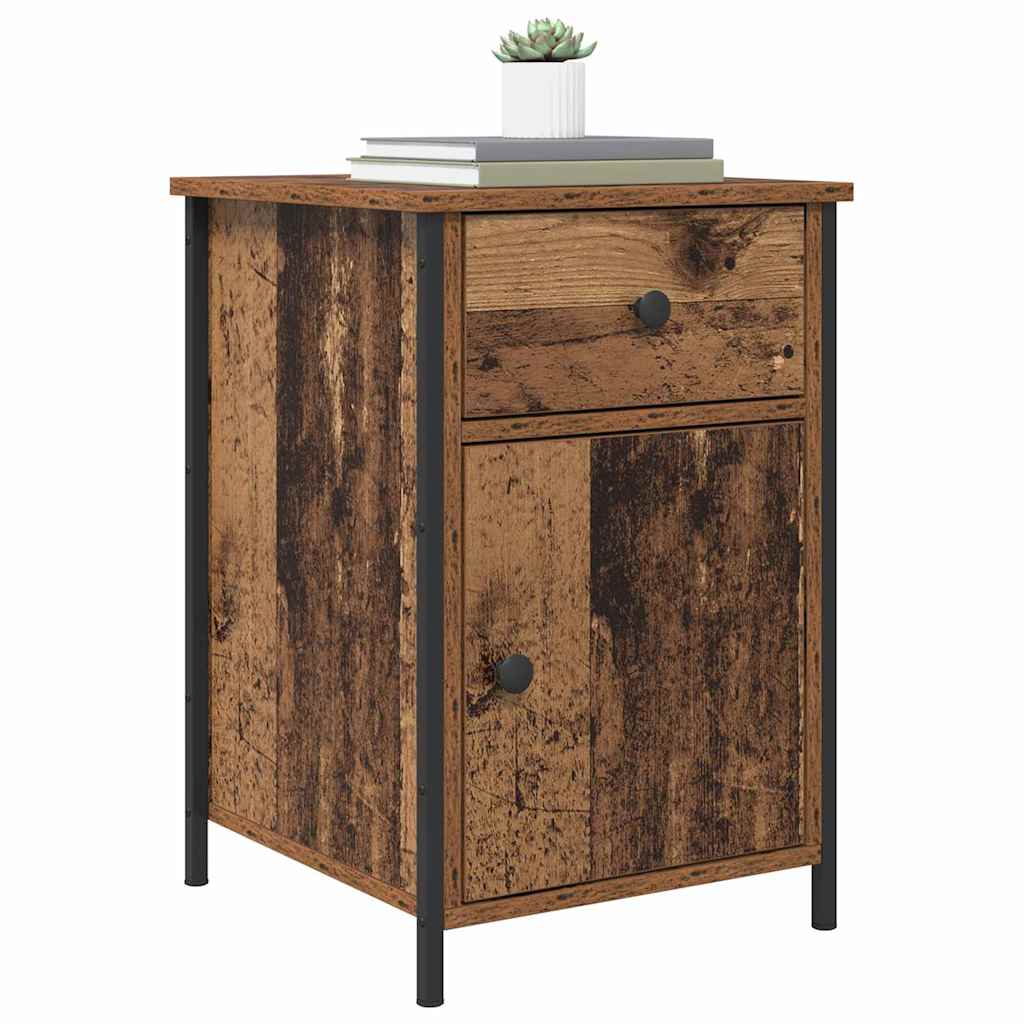 Bedside Cabinet 2 pcs Old wood 40 x 42 x 60 cm Engineered wood