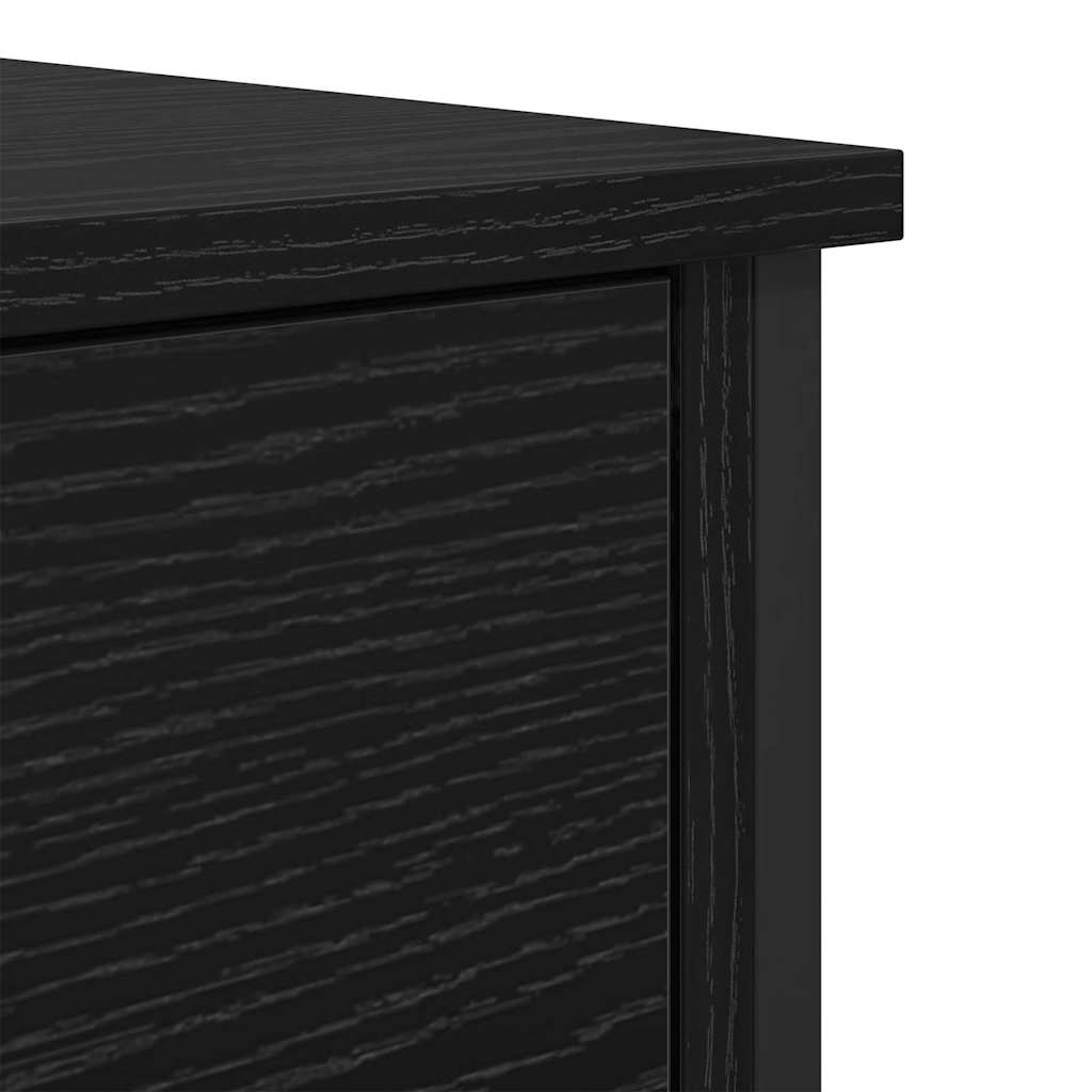 Bedside Cabinet 2 pcs Black oak 40 x 42 x 60 cm Engineered wood
