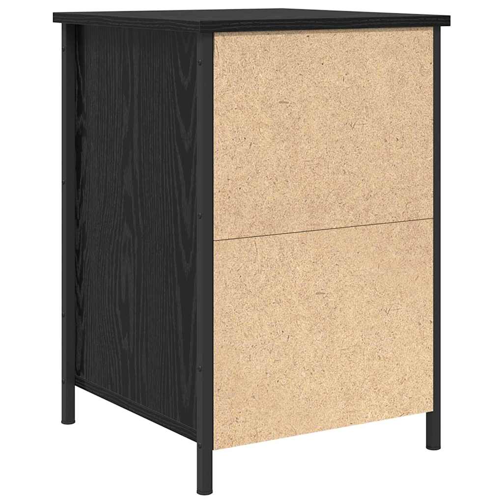 Bedside Cabinet 2 pcs Black oak 40 x 42 x 60 cm Engineered wood