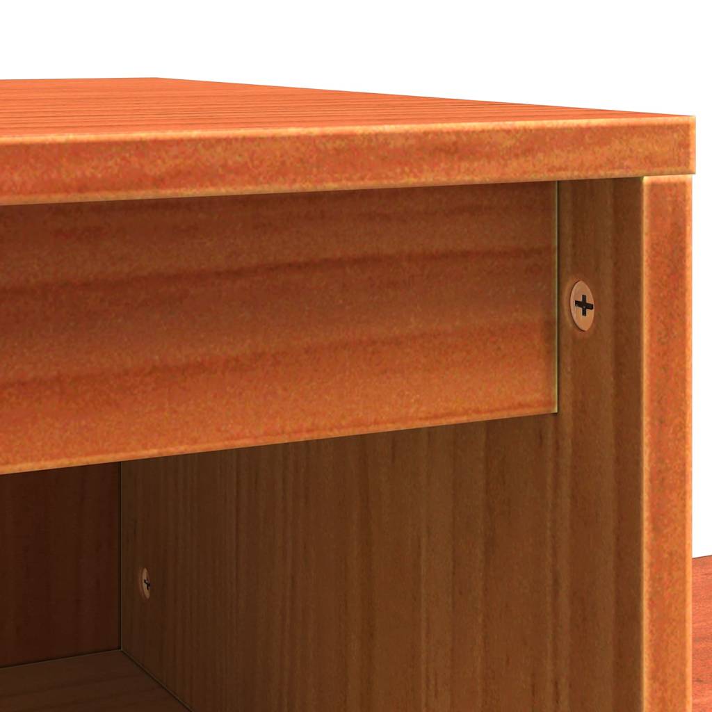 Bedside Cabinet 2 pcs Wax brown 60 x 34 x 51 cm Solid pinewood