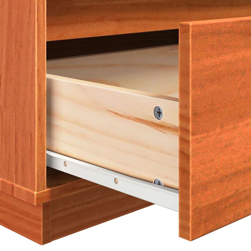 Bedside Cabinet 2 pcs Wax brown 60 x 34 x 51 cm Solid pinewood
