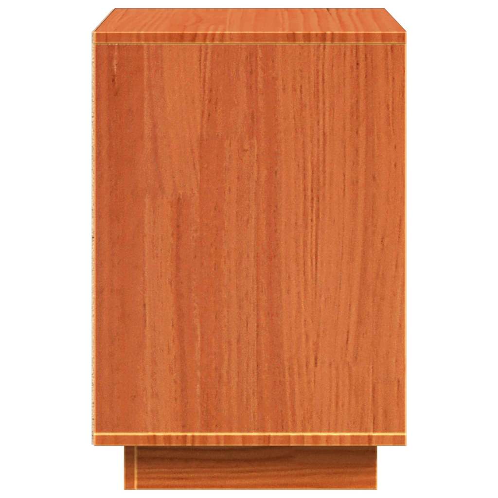Bedside Cabinet 2 pcs Wax brown 60 x 34 x 51 cm Solid pinewood