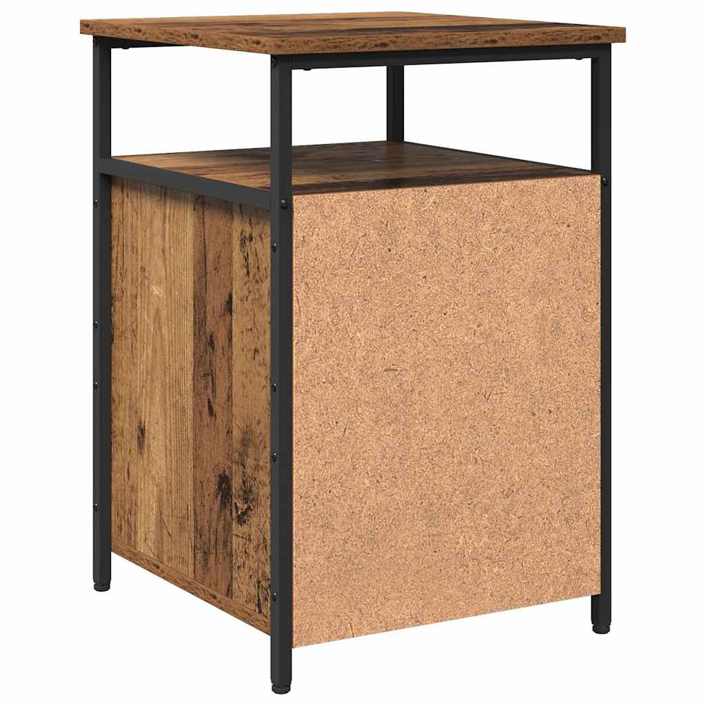 Bedside Cabinet 2 pcs Old wood Engineered Wood
