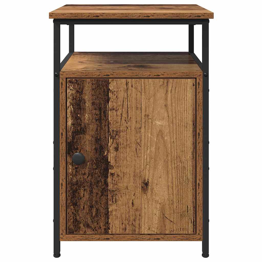 Bedside Cabinet 2 pcs Old wood Engineered Wood