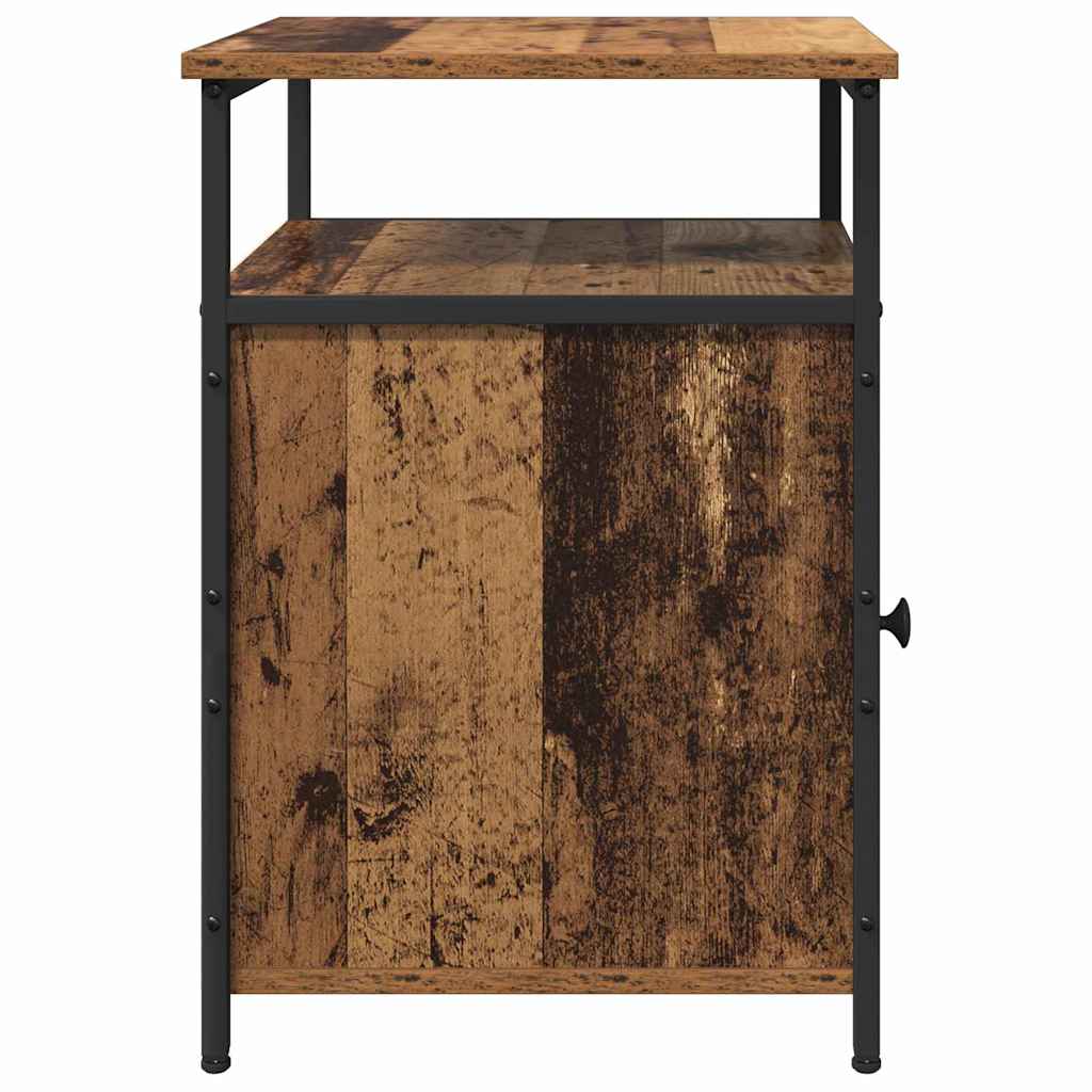 Bedside Cabinet 2 pcs Old wood Engineered Wood