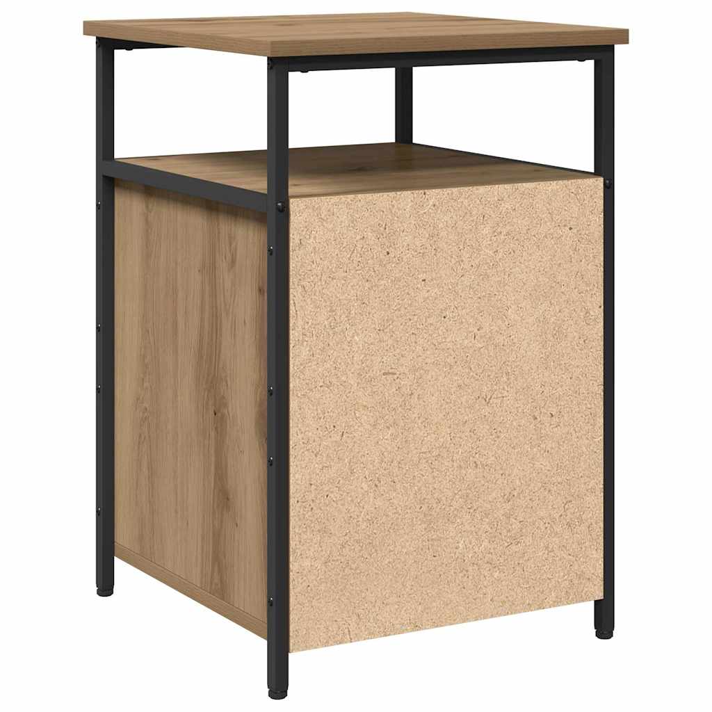 Bedside Cabinet 2 pcs Artisan oak Engineered Wood