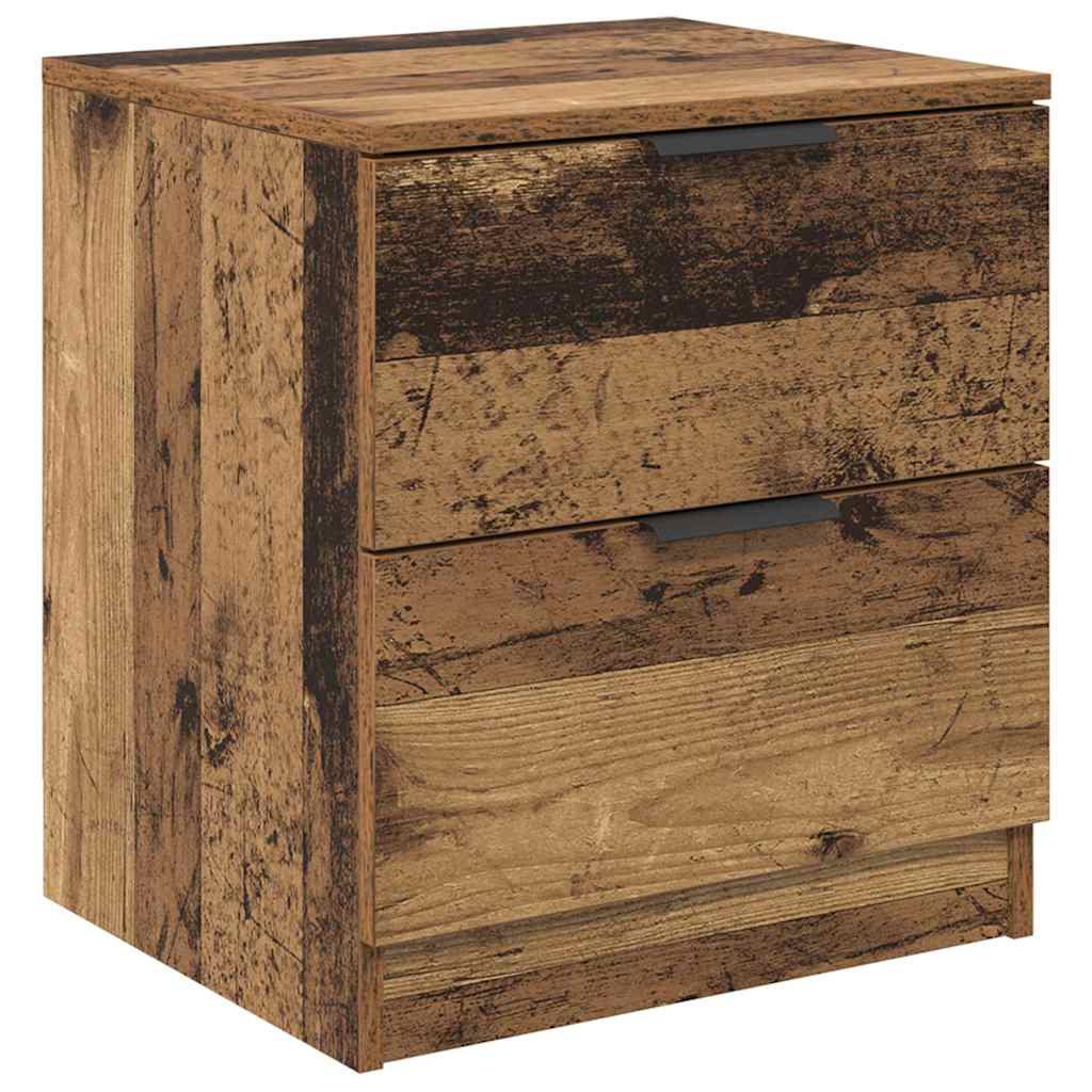 Bedside Cabinet 2 pcs Old wood 45 x 39 x 50 cm Engineered wood