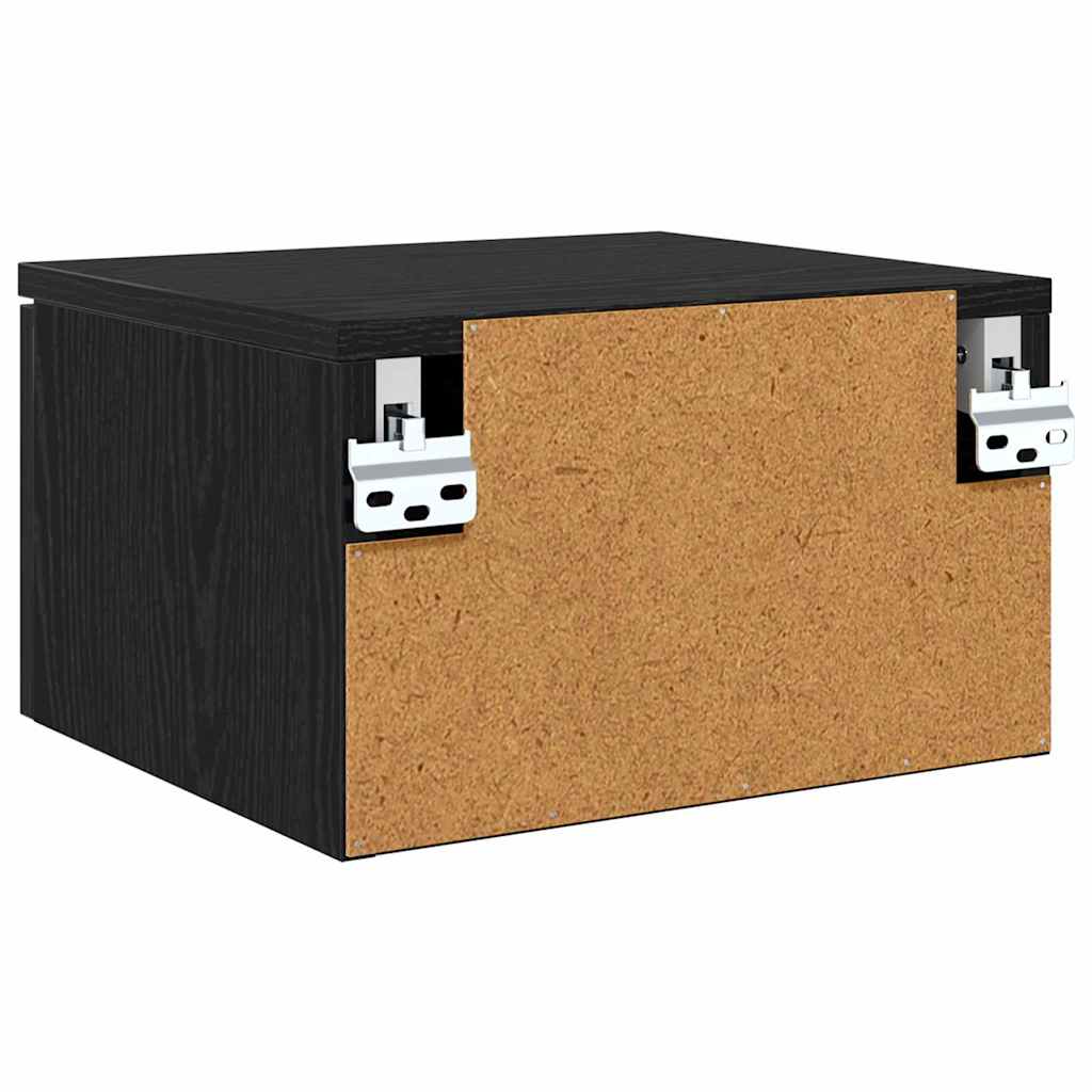 Bedside Cabinet 2 pcs Black oak 34 x 30 x 20 cm Engineered wood