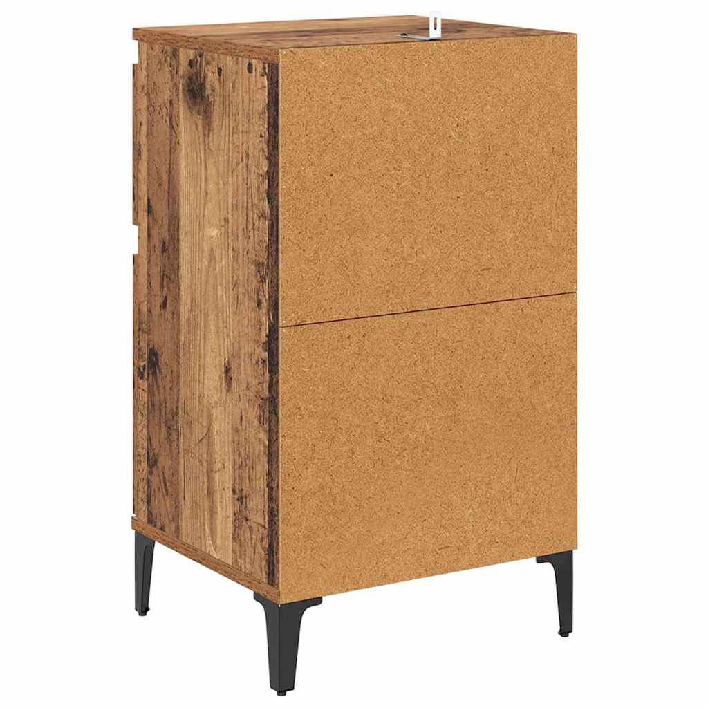 Bedside Cabinet 2 pcs Old wood 40 x 35 x 70 cm Engineered wood