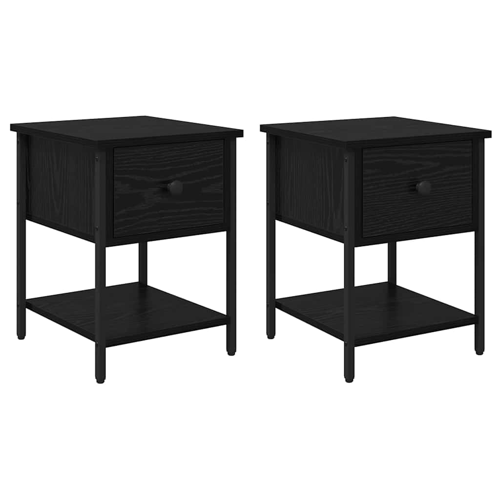 Bedside Cabinet 2 pcs Old wood 35 x 35 x 20 cm Engineered wood