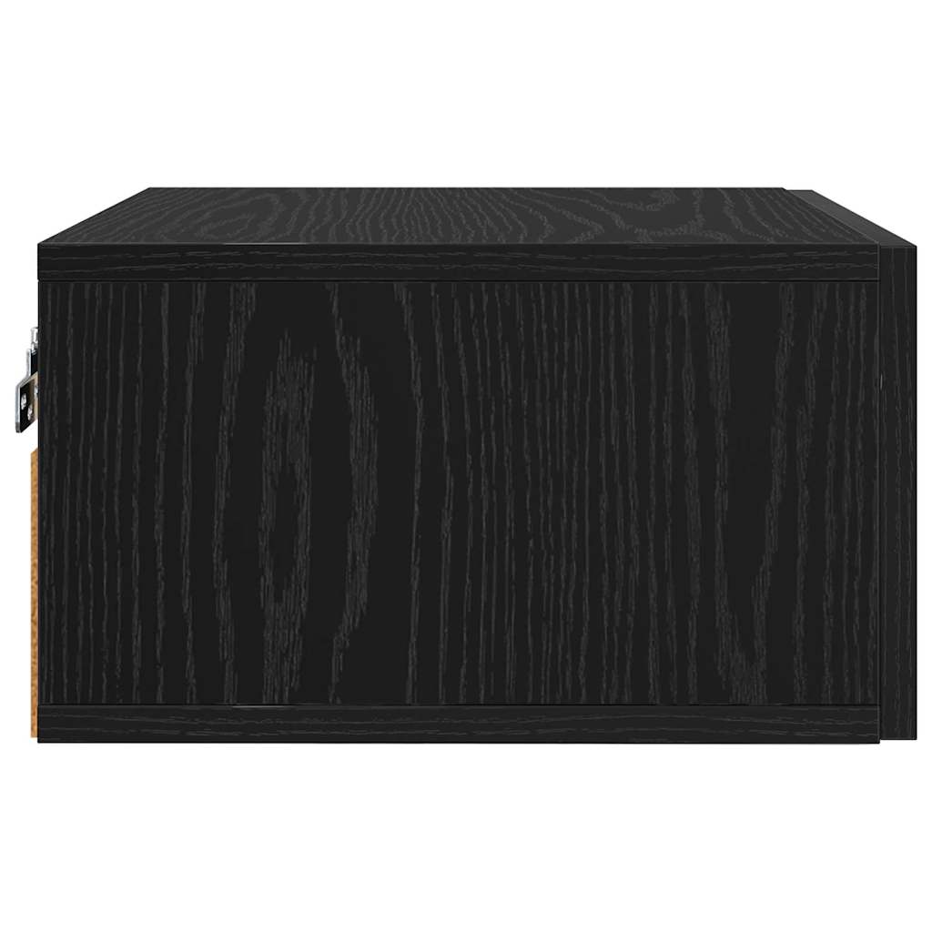 Bedside Cabinet 2 pcs Black oak 35 x 35 x 20 cm Engineered wood