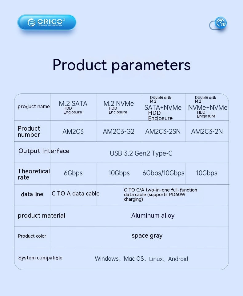 SSD Box Mobile Universal Notebook External