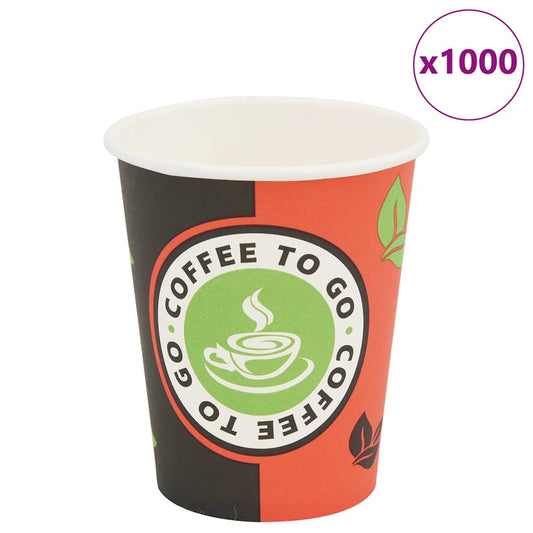 1000 pcs Disposable Coffee Cups Paper 240 ml (8 oz)