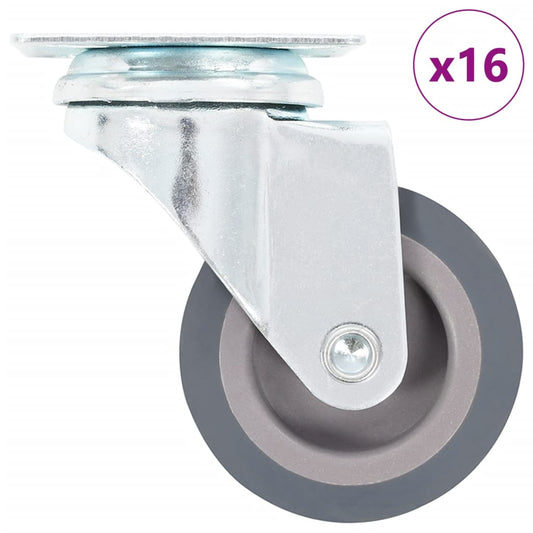 16 pcs Swivel Casters 50 mm