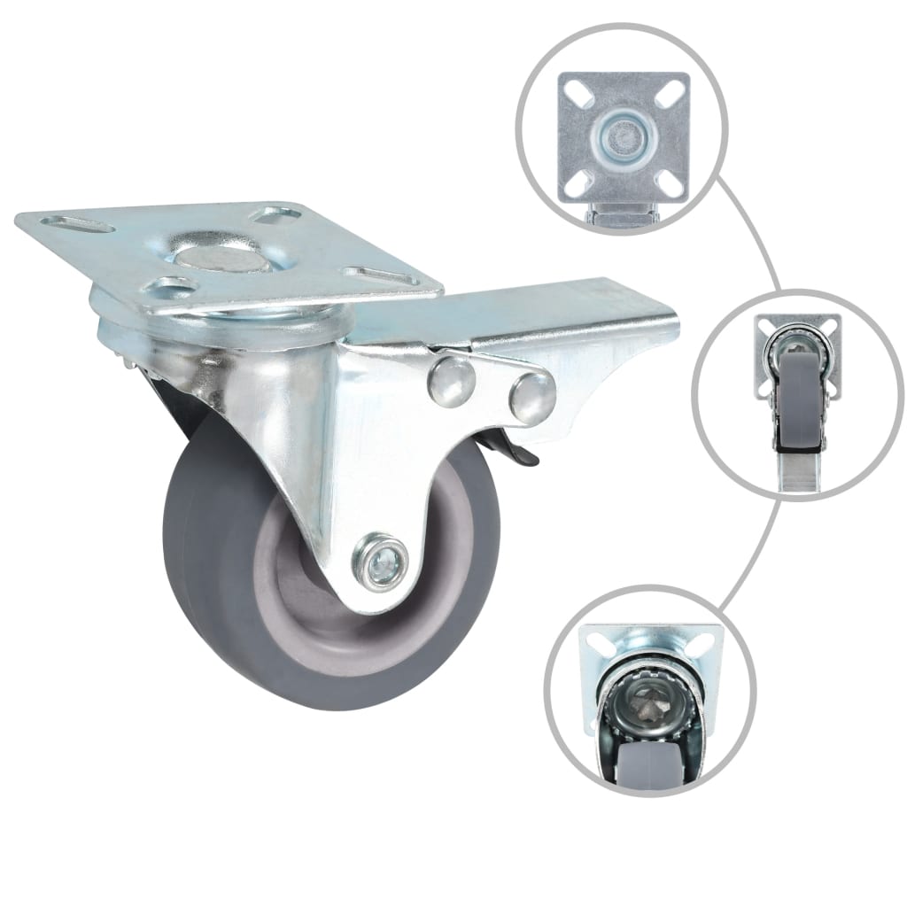 16 pcs Swivel Casters 50 mm