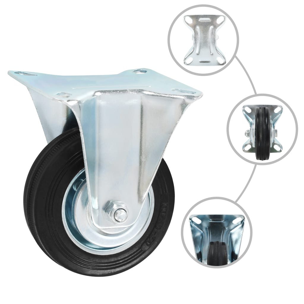 16 pcs Fixed Casters 100 mm