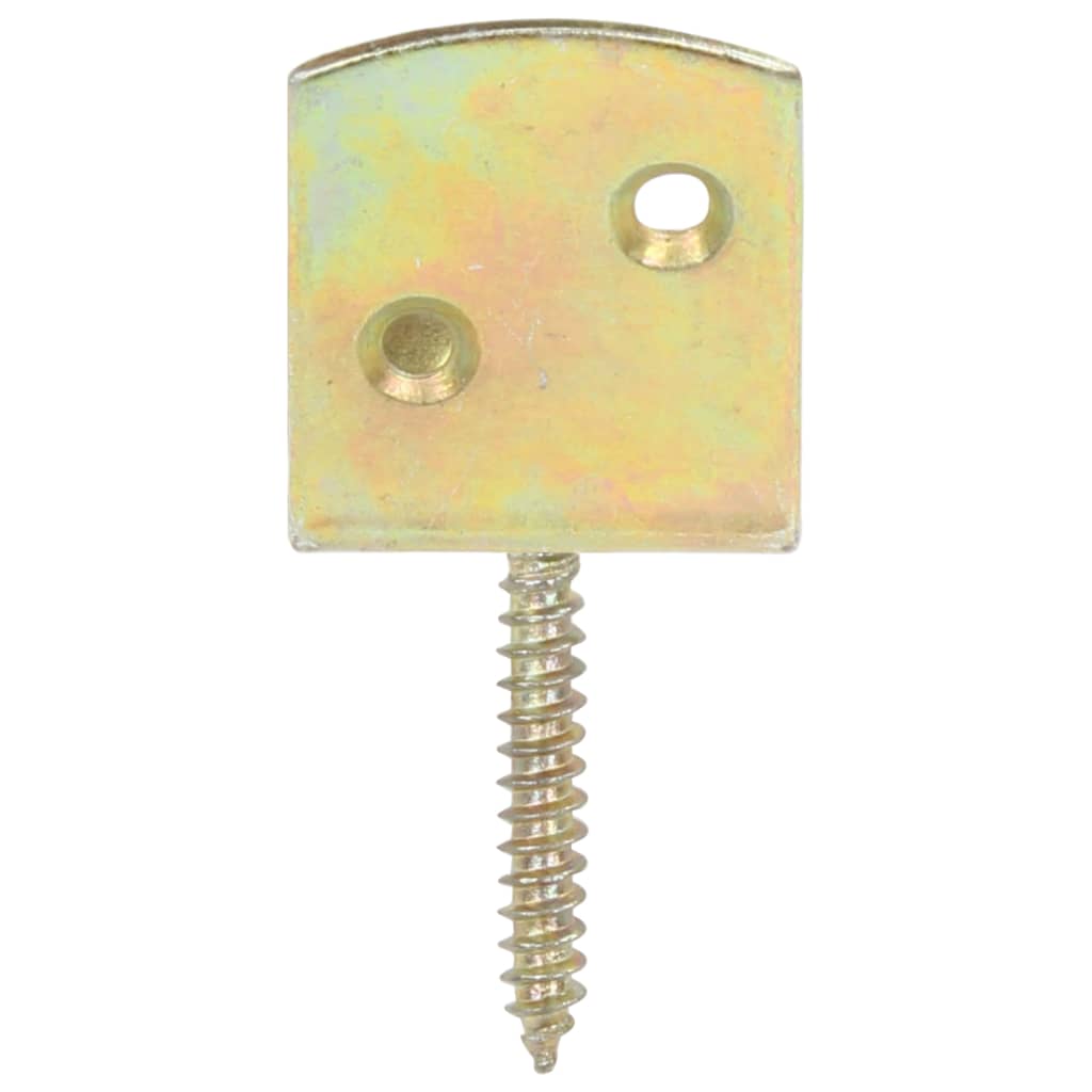 Fence Panel Brackets 24 pcs L Shaped Galvanised Metal