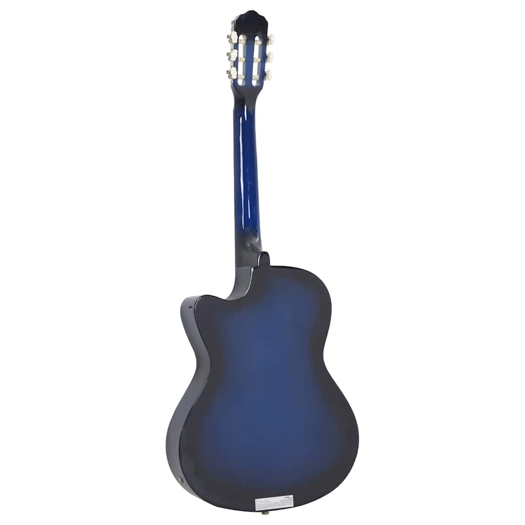 12 Piece Western Guitar Set with Equalizer and 6 Strings Blue