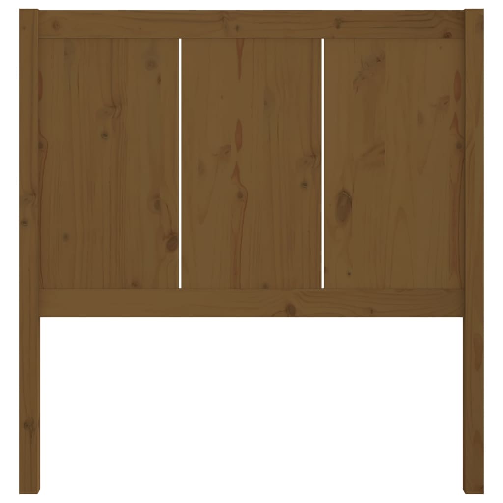 Bed Headboard Honey Brown 95.5x4x100 cm Solid Pine Wood