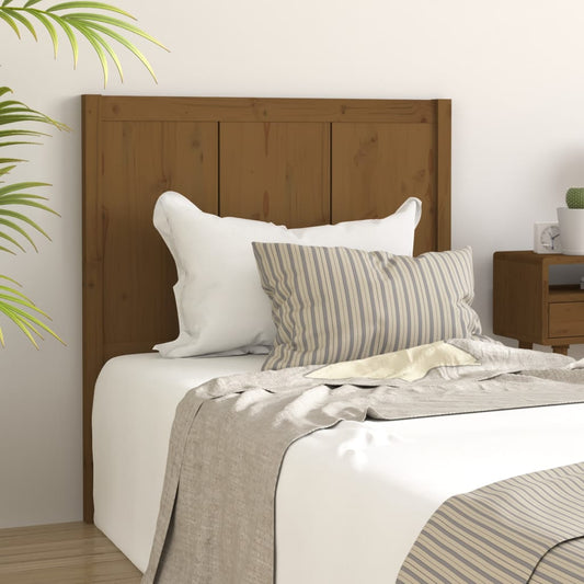 Bed Headboard Honey Brown 95.5x4x100 cm Solid Pine Wood