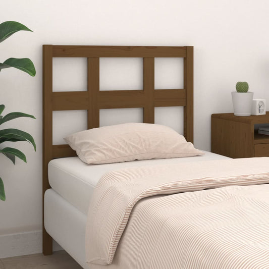 Bed Headboard Honey Brown 95.5x4x100 cm Solid Wood Pine