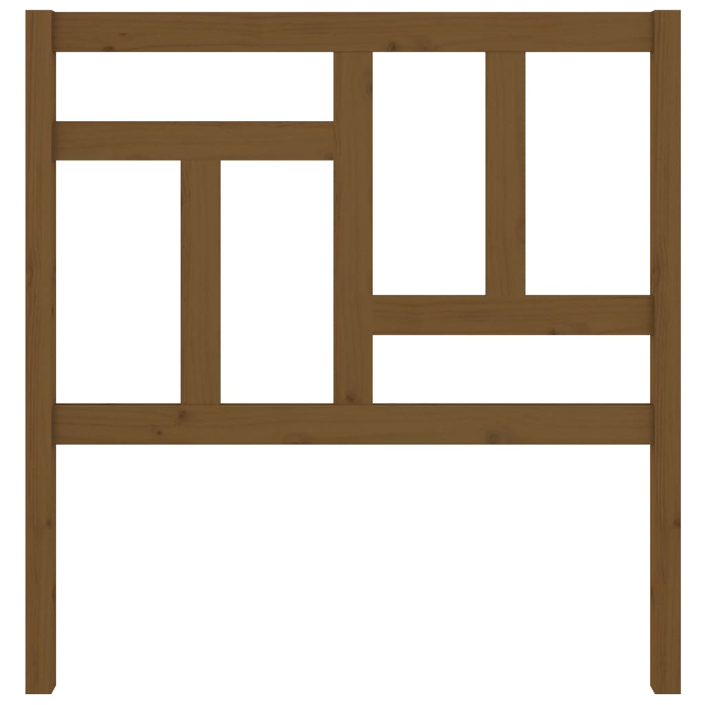 Bed Headboard Honey Brown 95.5x4x100 cm Solid Wood Pine