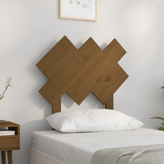 Bed Headboard Honey Brown 72.5x3x81 cm Solid Wood Pine