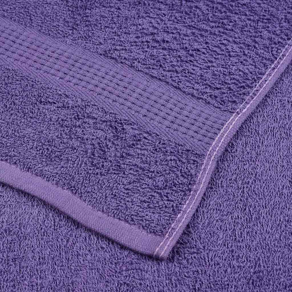12 Piece Towel Set Purple 360 gsm 100% Cotton