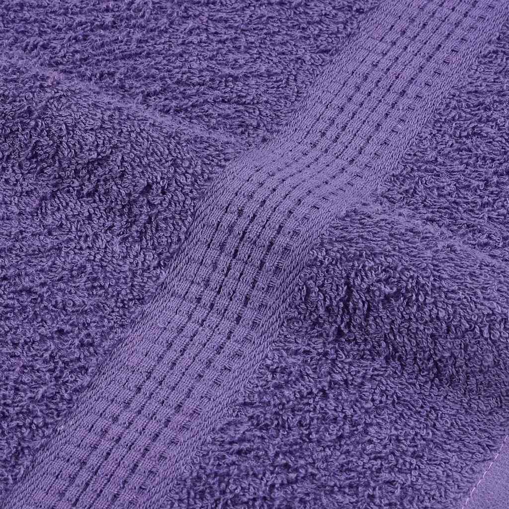 12 Piece Towel Set Purple 360 gsm 100% Cotton