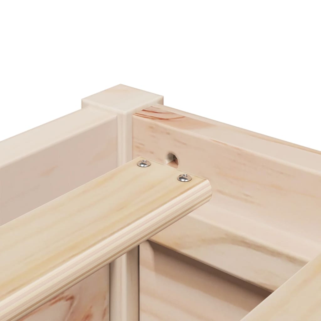 Bed with Mattress 140x190 cm Solid Wood Pine