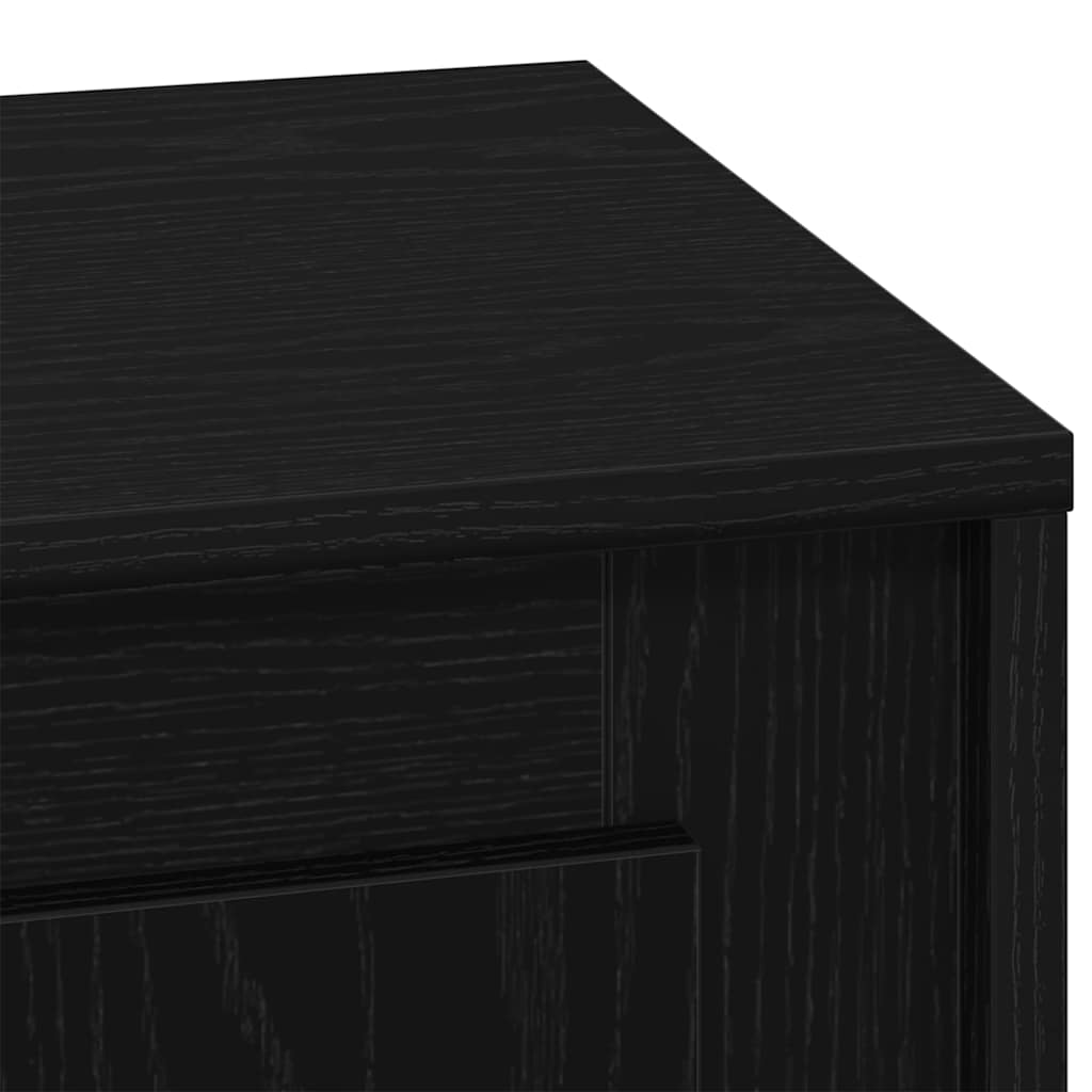 Bedside Cabinet 2 pcs Black 44 x 34.5 x 45 cm Engineered wood