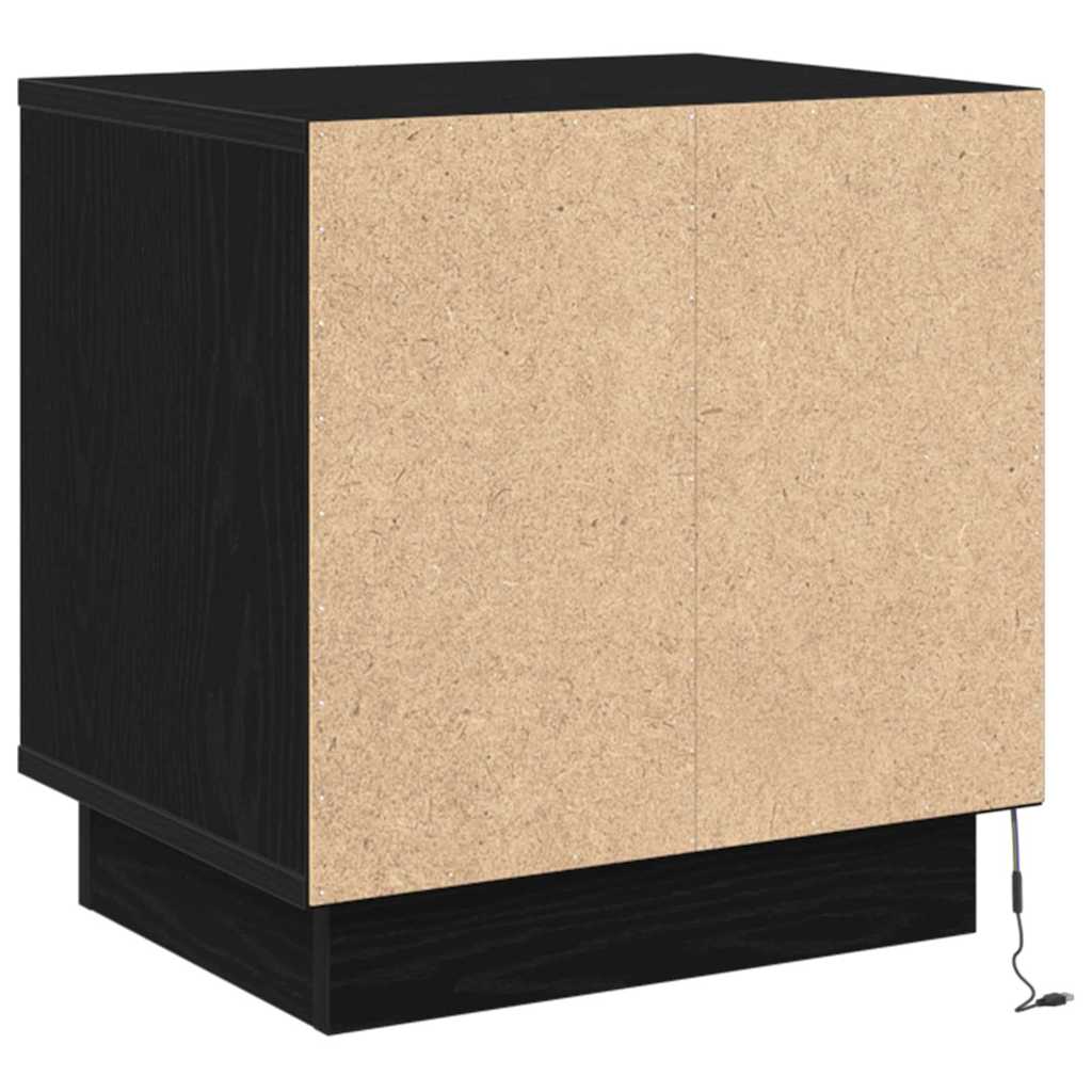 Bedside Cabinet 2 pcs Black 44 x 34.5 x 45 cm Engineered wood