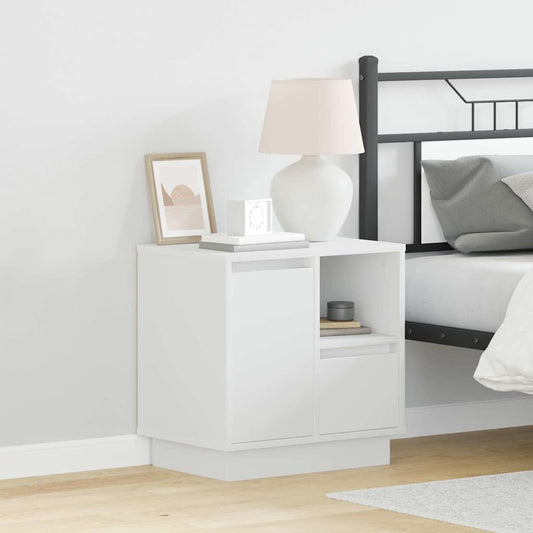 Bedside Cabinet 2 pcs White 50 x 34.5 x 50 cm Engineered wood