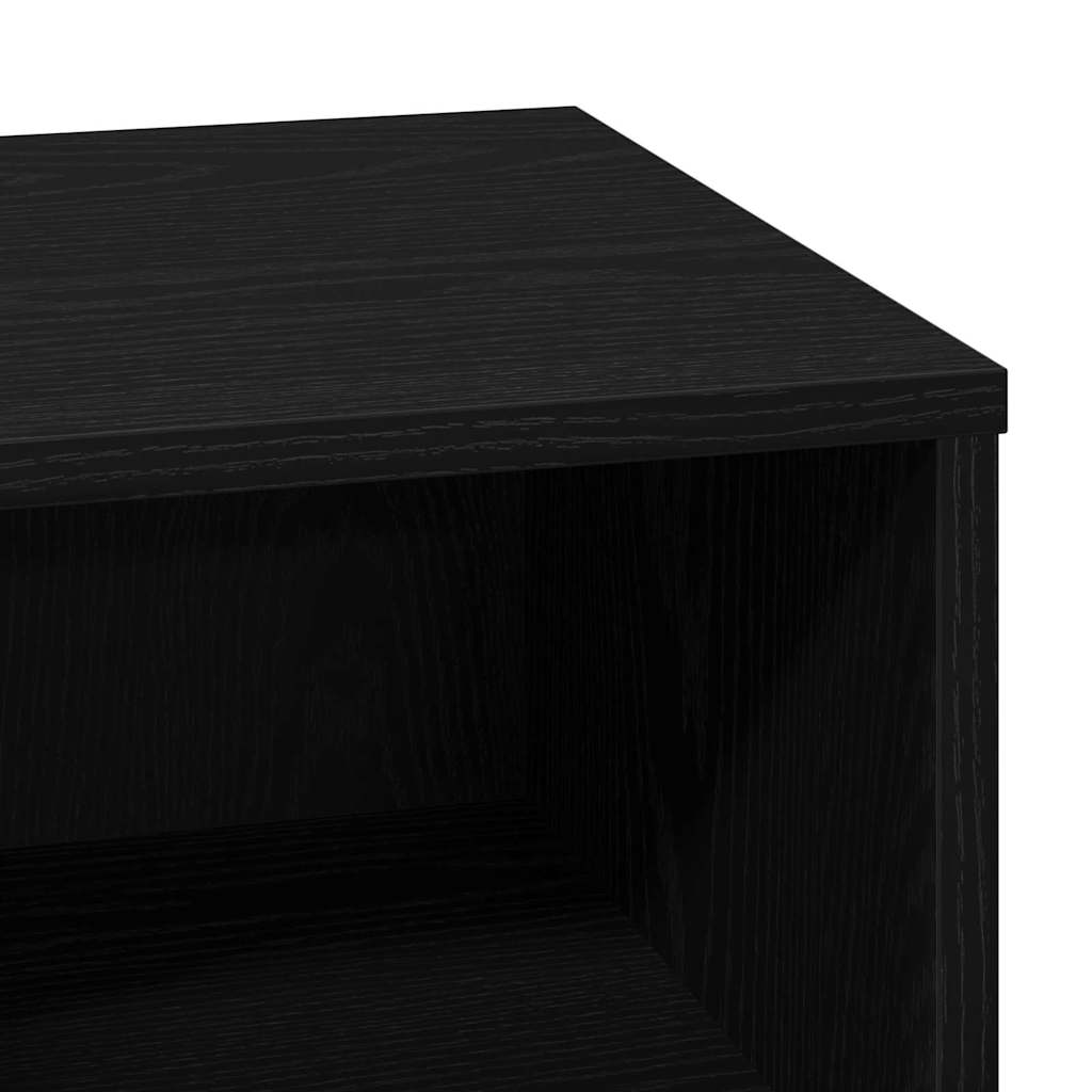 Bedside Cabinet 2 pcs Black 50 x 34.5 x 50 cm Engineered wood