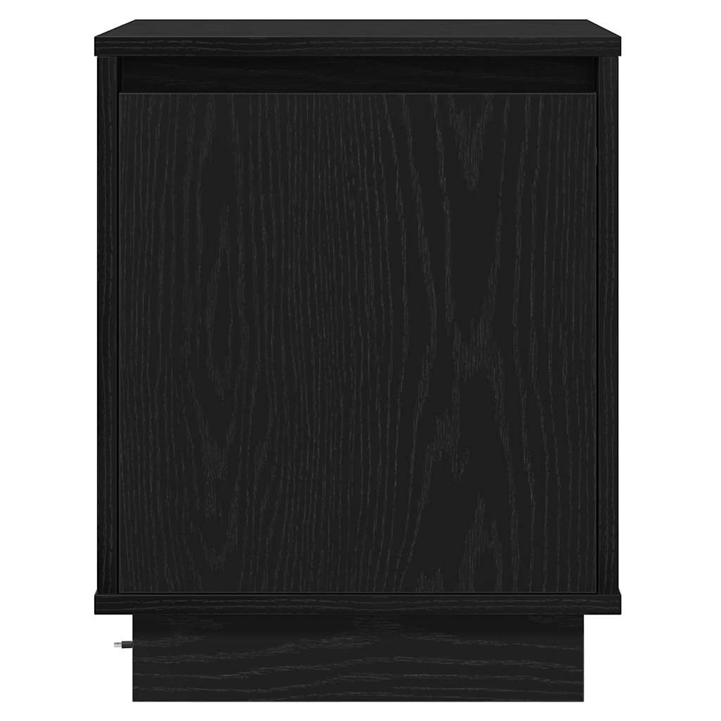 Bedside Cabinet 2 pcs Black 39 x 34.5 x 50 cm Engineered wood