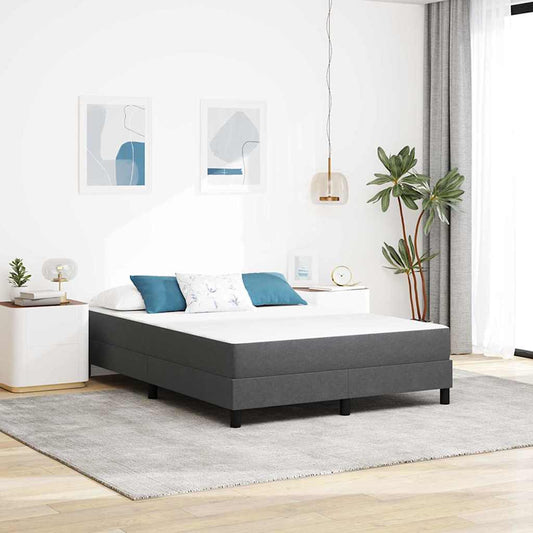 Bed Mattress with Mattress Grey 140 x 190 cm Fabric
