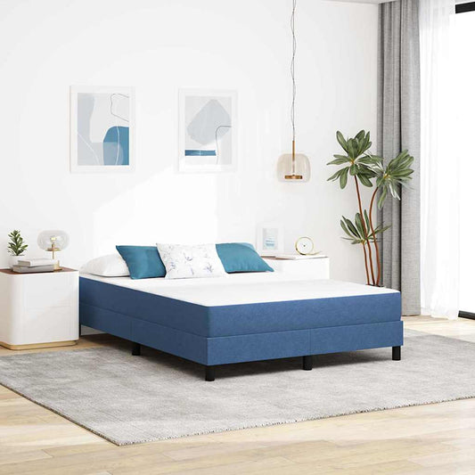 Bed Mattress with Mattress Blue 140 x 200 cm Fabric
