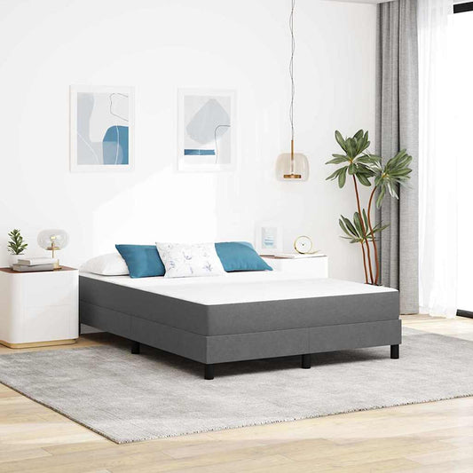 Bed Mattress with Mattress Light Grey 160 x 200 cm Fabric