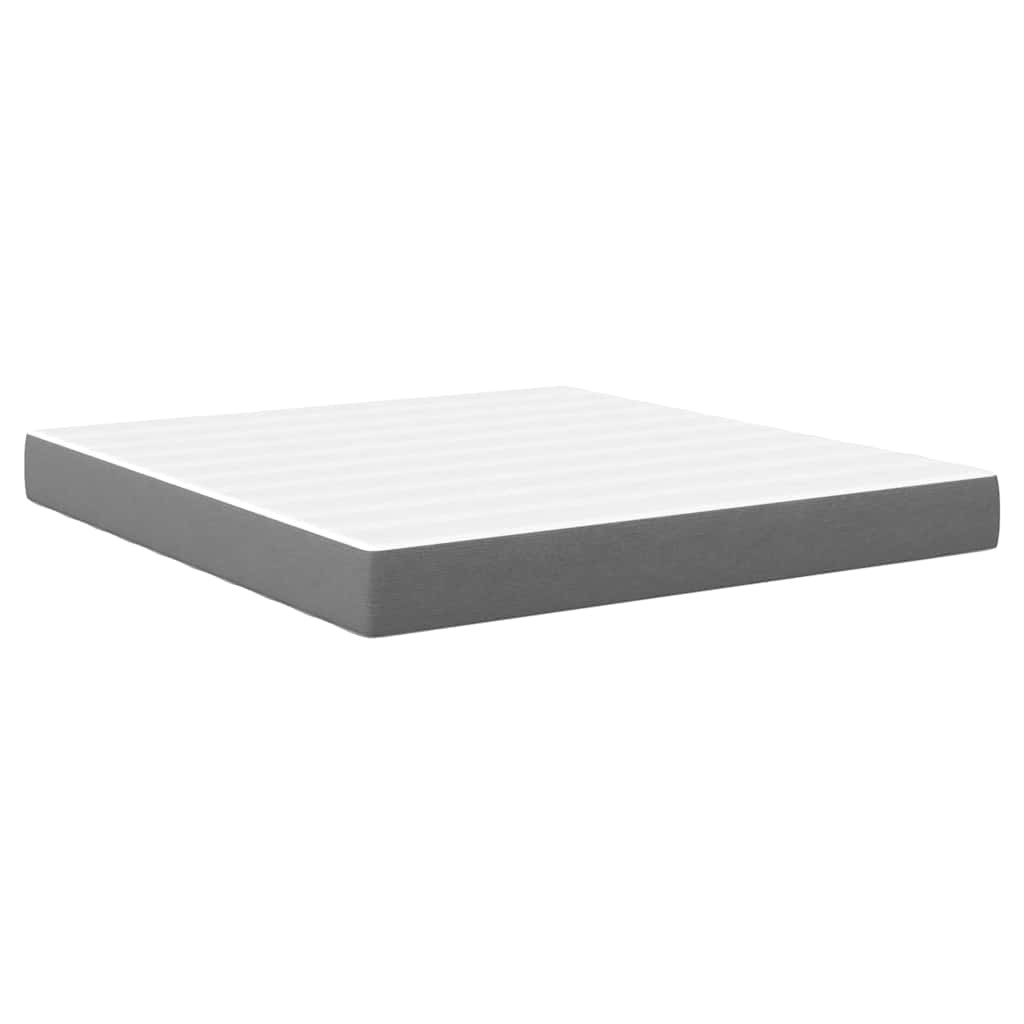 Bed Mattress with Mattress Light Grey 180 x 200 cm Fabric