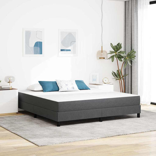 Bed Mattress with Mattress Grey 180 x 200 cm Fabric