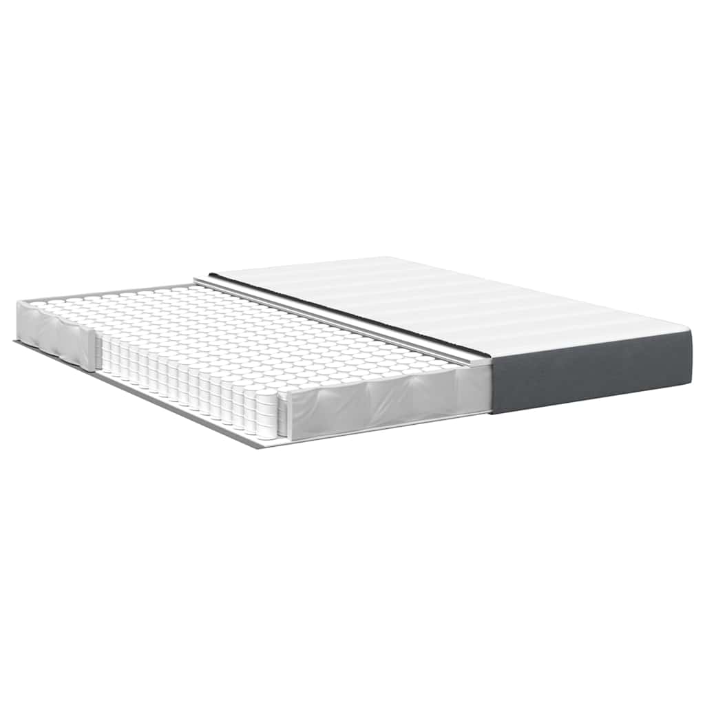 Bed Mattress with Mattress Grey 180 x 200 cm Fabric