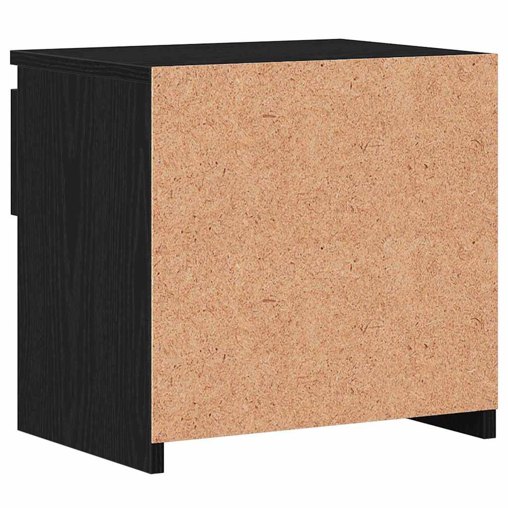 Bedside Cabinet 2 pcs Black Oak 40 x 30 x 39 cm Engineered wood