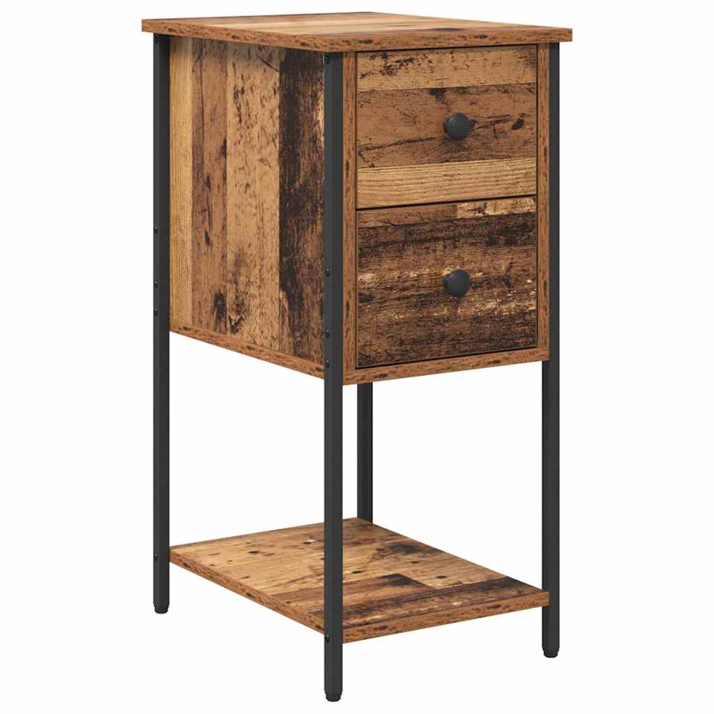 Bedside Cabinet 2 pcs Old wood 32 x 42 x 70 cm Engineered wood