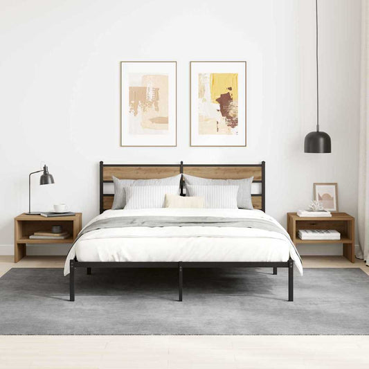 Bedside Cabinet 2 pcs Artisan oak 40 x 40 x 30 cm