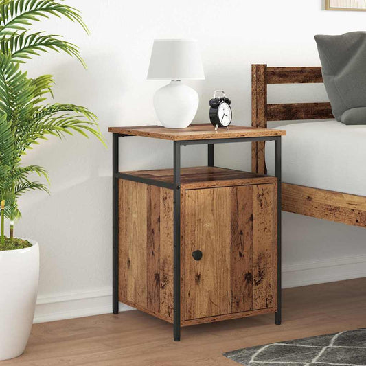 Bedside Cabinet 2 pcs Old wood Engineered Wood